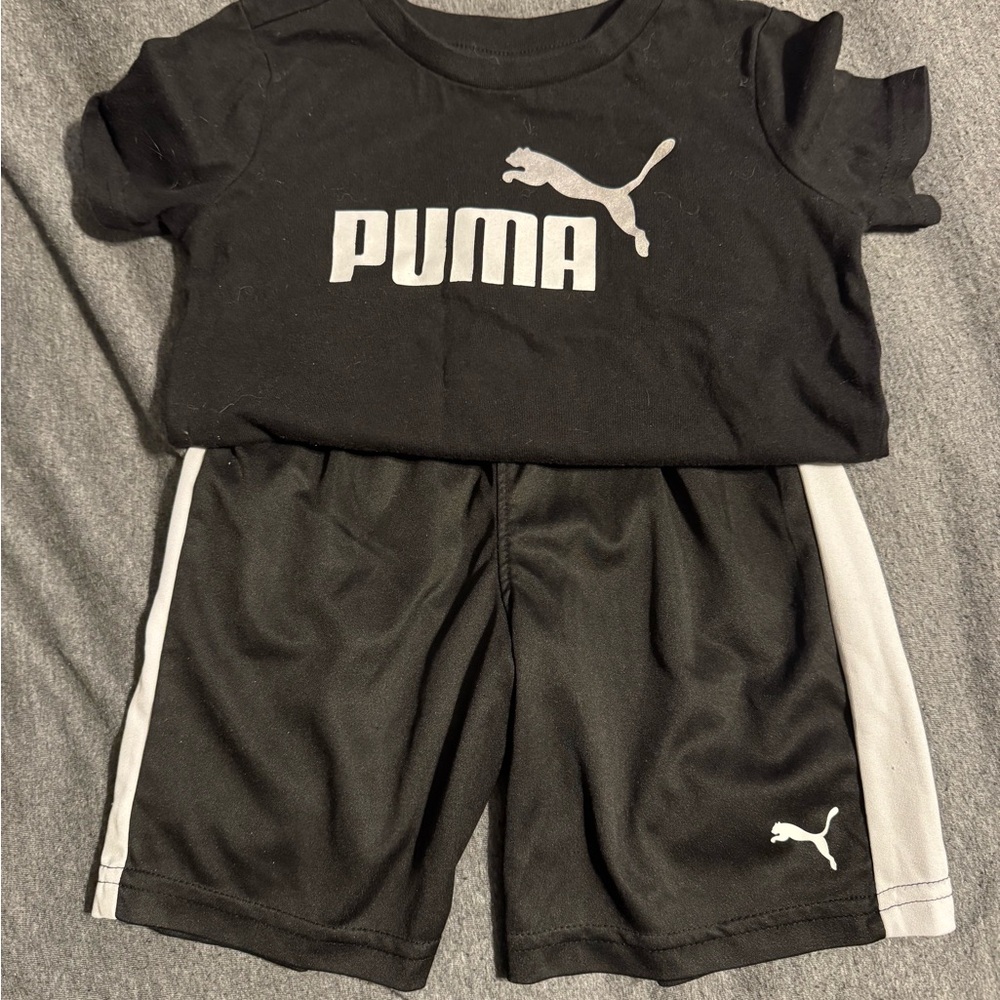 Puma Black and White Kids Outfit